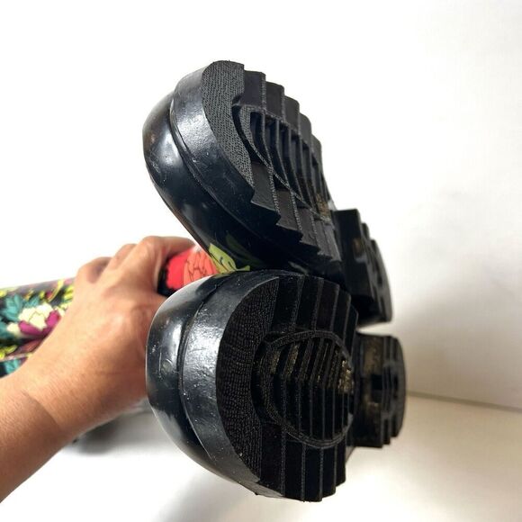 Sakroots Artist Circle Tall Flower Power Rubber Rain Boots Women’s Size 7 NWT - Picture 6 of 10